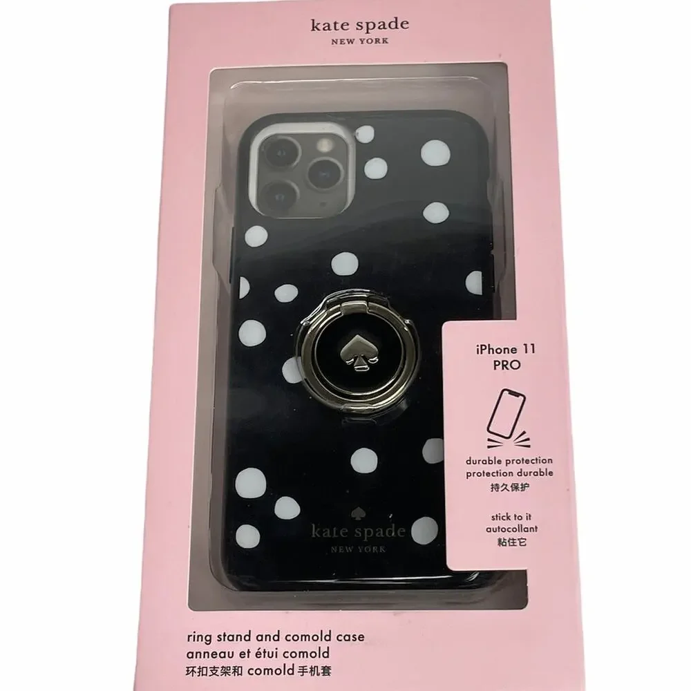 Kate Spade Dots Iphone 11 Pro Ring stand Case